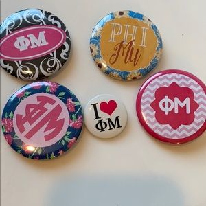 Phi Mu buttons